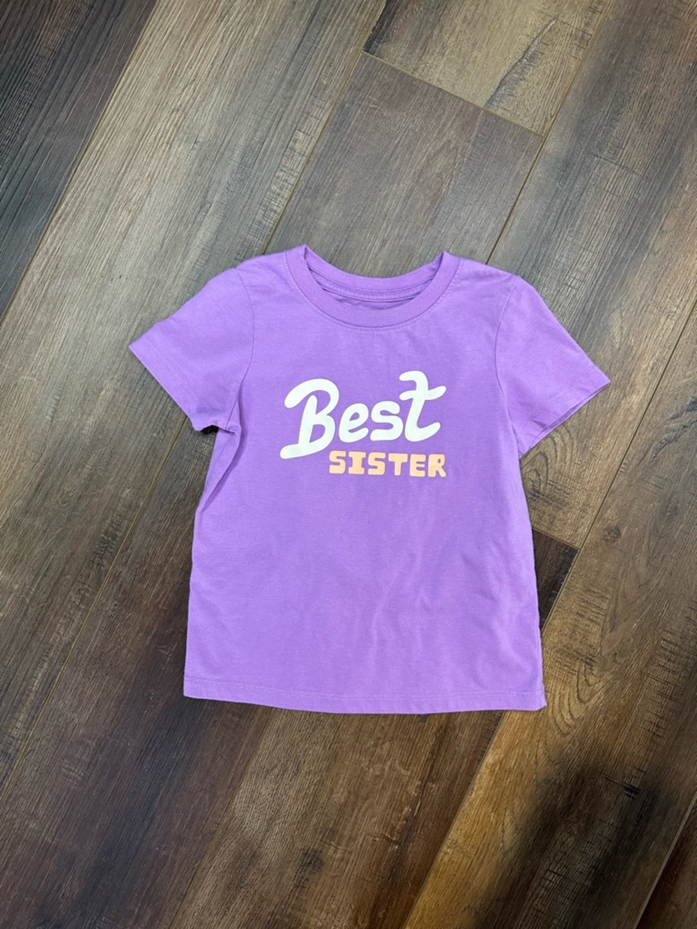 Cat & Jack Purple "Best Sister" Short Sleeve Tee
